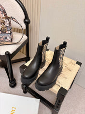 DIOR 26S KIDS CHELSEA BOOT IN BLACK POLISHED CALFSKIN