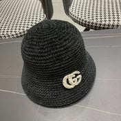 BUCKET HAT IN BLACK WOOL 389114