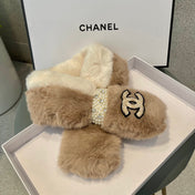 SCARF IN MEDIUM BROWN RABBIT FUR 397446