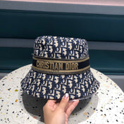 BUCKET HAT IN NAVY BLUE COTTON 429923