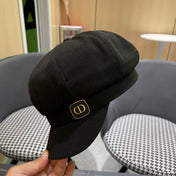 BAKER BOY HAT IN BLACK COTTON 429850