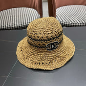 CHANEL 26S RAFFIA BUCKET HAT 335843