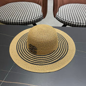 CHANEL 26S WIDE-BRIM STRAW HAT 335716