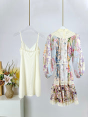 ZIMMERMANN OFF-SHOULDER LACE MINI DRESS 270351