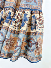 LONG SKIRT PRINTED 25S IN SPUN SILK 266326