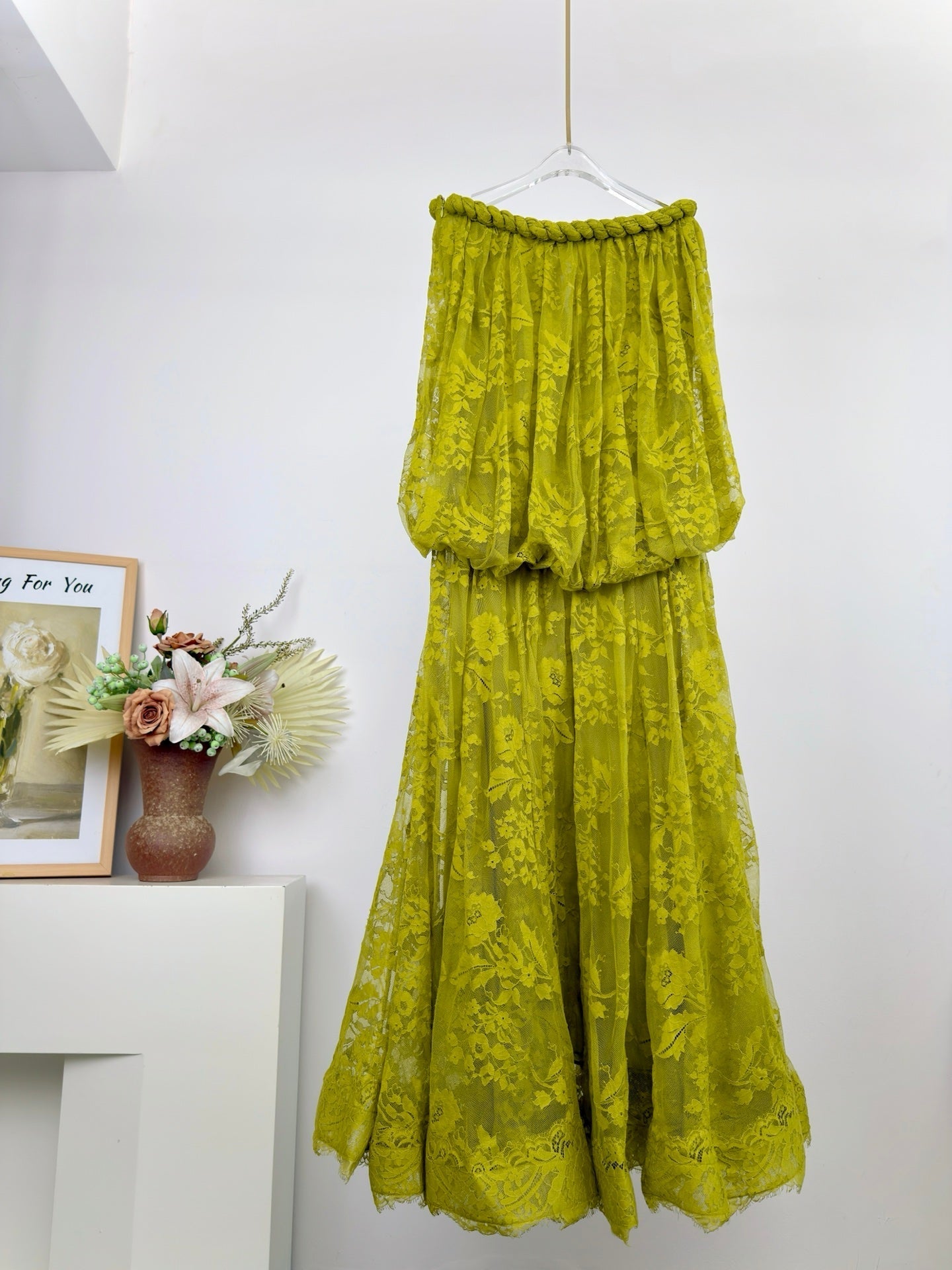 ZIMMERMANN 26S OFF-SHOULDER LACE MAXI DRESS 321