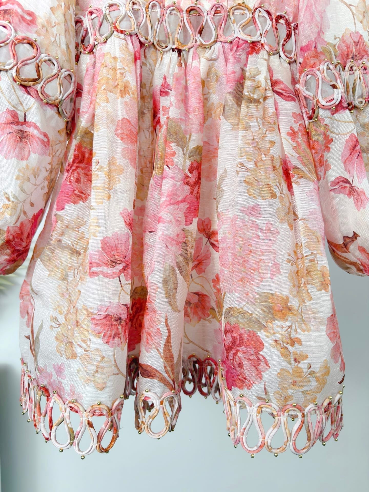 ZIMMERMANN 26S LONG-SLEEVE MINI DRESS 318