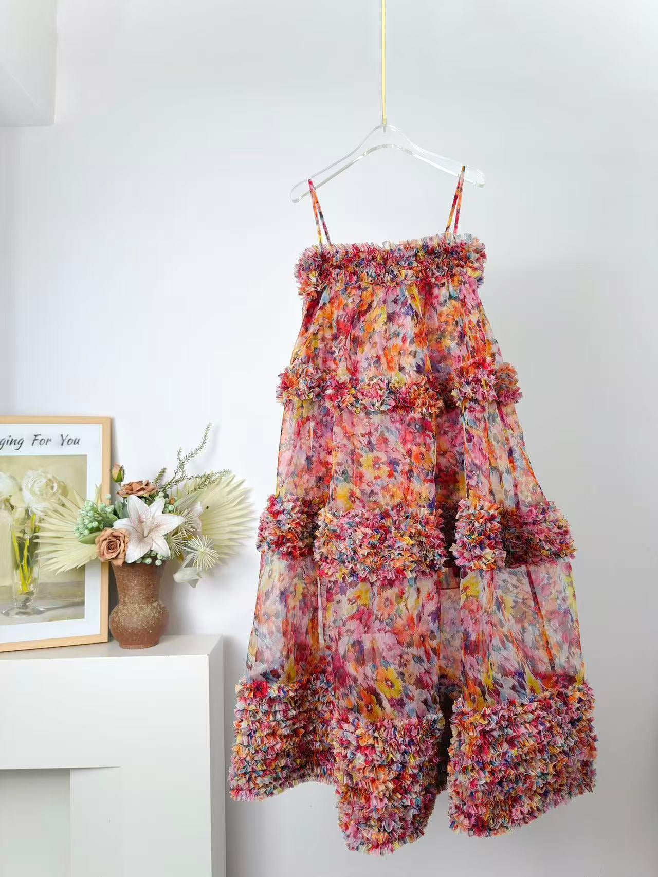 ZIMMERMANN 26S RUFFLED TIERED MAXI DRESS 301