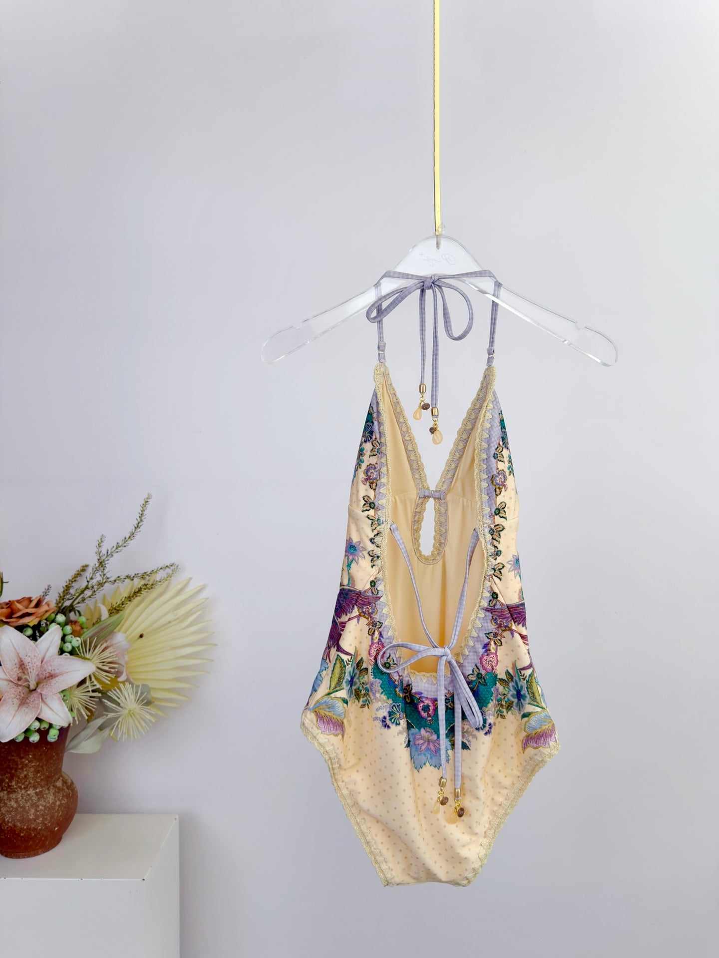 ZIMMERMANN 26S HALTER ONE-PIECE SWIMSUIT 283