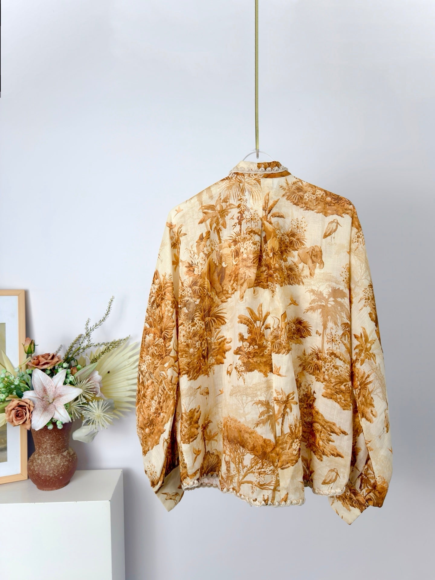 ZIMMERMANN 26S BOW-NECK LONG-SLEEVE BLOUSE 258