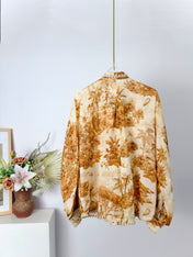 ZIMMERMANN 26S BOW-NECK LONG-SLEEVE BLOUSE 258