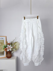 ZIMMERMANN 26S LACE RUFFLE BLOOMER PANTS 237