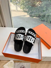 EXTRA SANDAL IN SILVER CALFSKIN