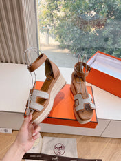 ELDA ESPADRILLE IN WHITE FABRIC AND BRONZE BROWN CALFSKIN