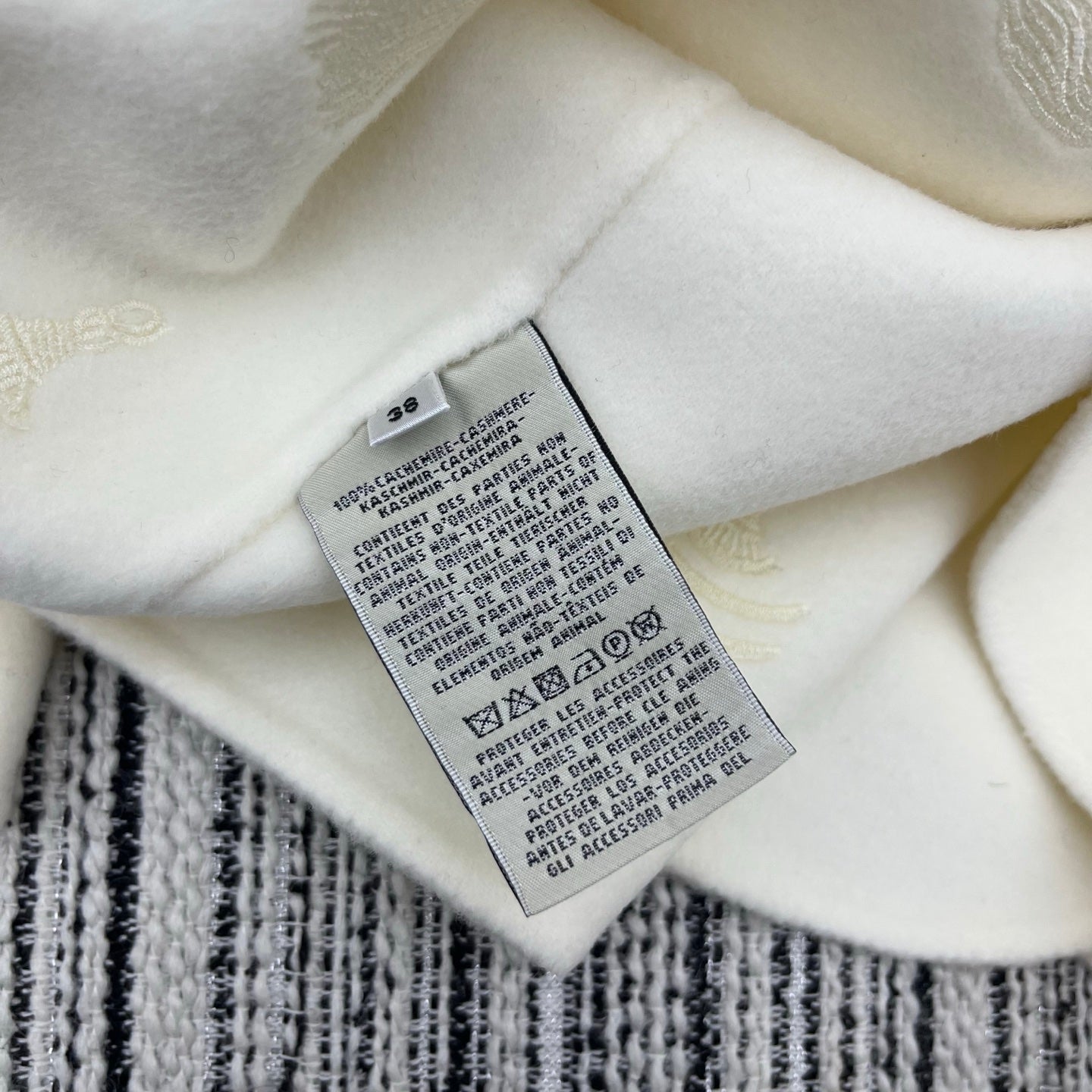 HERMES 25S REVERSIBLE SHORT CASHMERE HOODED COAT 012