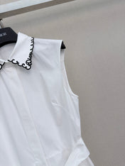 DIOR 26S SLEEVELESS COLLARED SHIRT DRESS 1303
