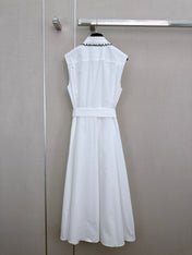 DIOR 26S SLEEVELESS COLLARED SHIRT DRESS 1303