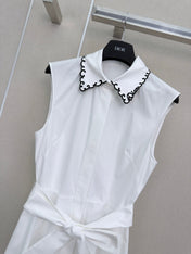 DIOR 26S SLEEVELESS COLLARED SHIRT DRESS 1303
