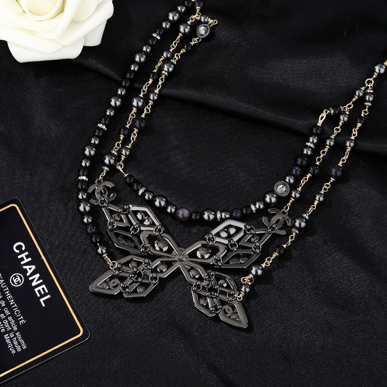 CHANEL 25S CHAIN BELT STONE-EMBELLISHED 611726