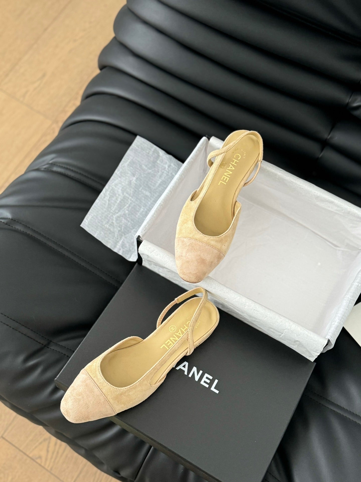 CLASSIC SLINGBACK DARK IVORY SUEDE