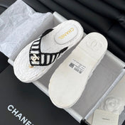Hottest Knit Flip-Flops White Black