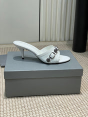 CAGOLE HIGH MULES IN WHITE OIL-WAX SHEEPSKIN
