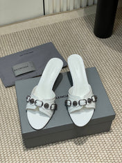 CAGOLE HIGH MULES IN WHITE OIL-WAX SHEEPSKIN