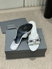 CAGOLE HIGH MULES IN WHITE OIL-WAX SHEEPSKIN