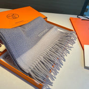 SCARF 180 CM IN LAVENDER GRAY CASHMERE 366049