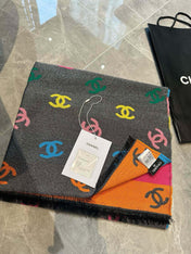 CC SCARF RAINBOW IN COLORFUL CASHMERE 428539