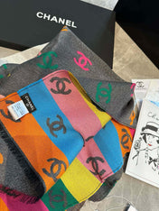 CC SCARF RAINBOW IN COLORFUL CASHMERE 428539