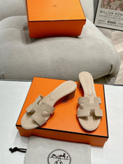 0ASIS SANDAL WHITE CREAM CALFSKIN CLASSIC