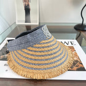 LOEWE 26S RAFFIA SUN VISOR  STYLE 261