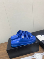 DAD SANDAL IN COBALT BLUE LAMBSKIN MULE