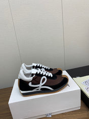 LW FLOW RUNNER SNEAKER BROWN BLACK SUEDE
