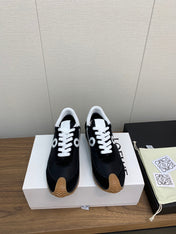 LW FLOW RUNNER SNEAKER BLACK-BROWN SUEDE