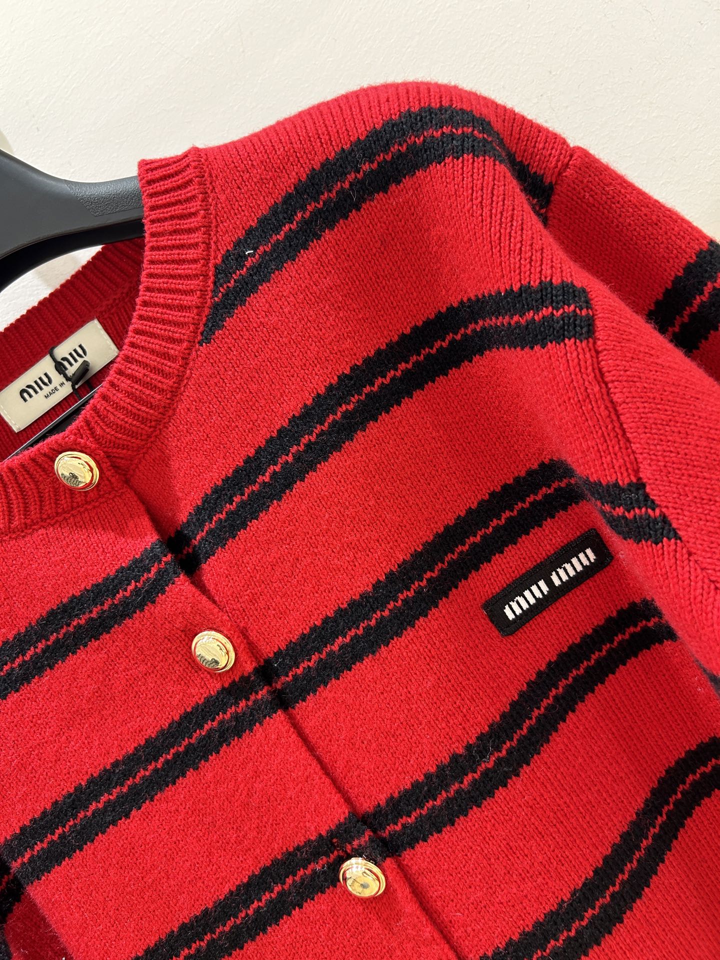 MIUMIU 26S CREWNECK KNIT CARDIGAN 1315