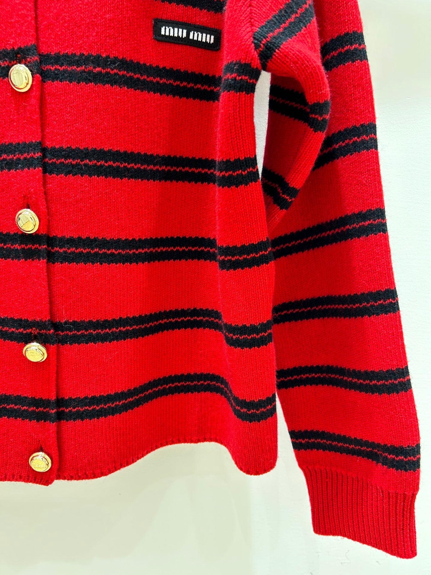 MIUMIU 26S CREWNECK KNIT CARDIGAN 1315