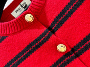 MIUMIU 26S CREWNECK KNIT CARDIGAN 1315