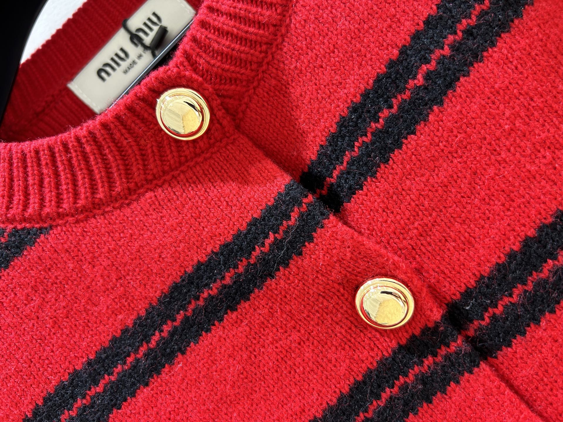 MIUMIU 26S CREWNECK KNIT CARDIGAN 1315