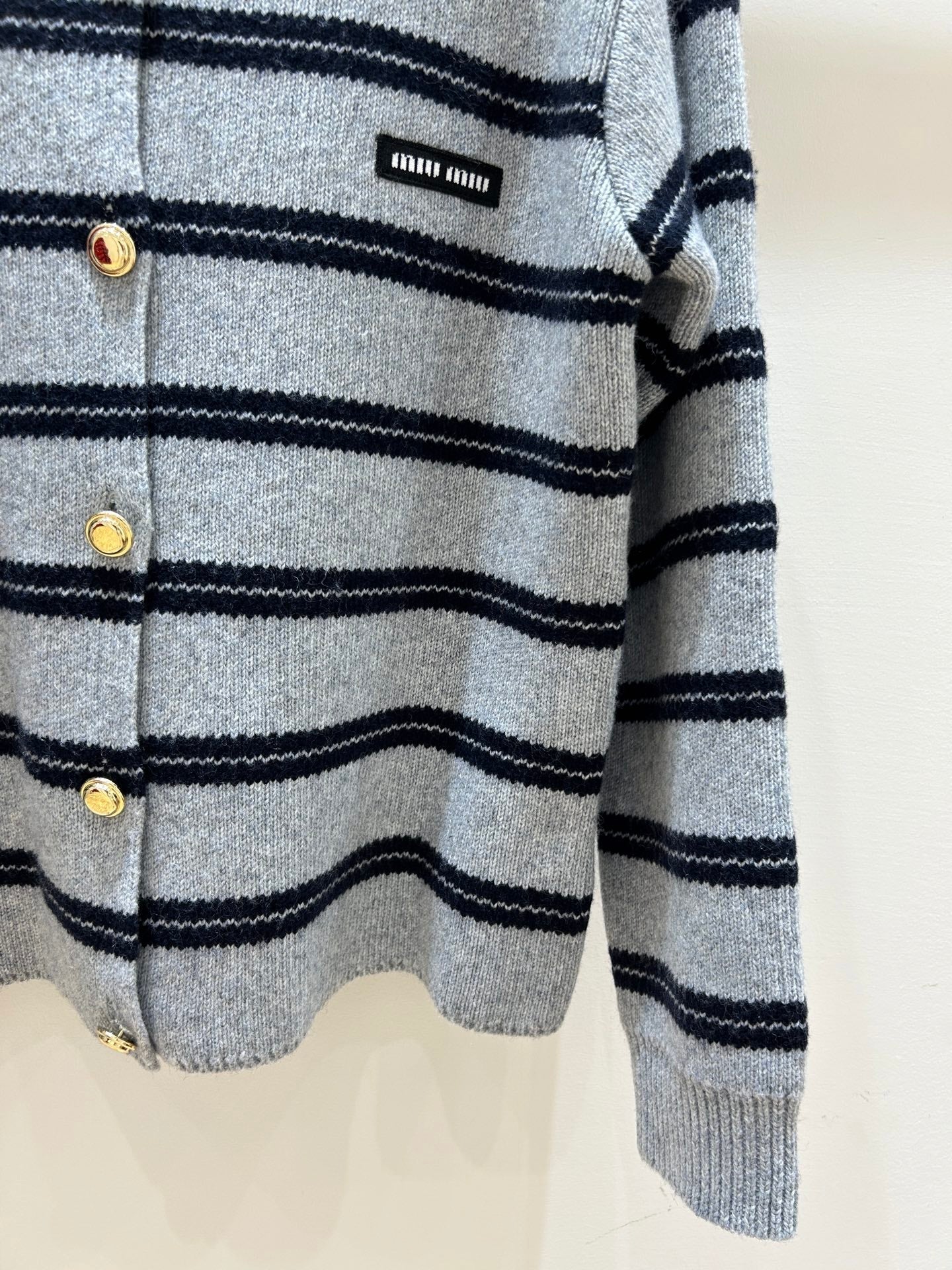 MIUMIU 26S CREWNECK KNIT CARDIGAN 1314