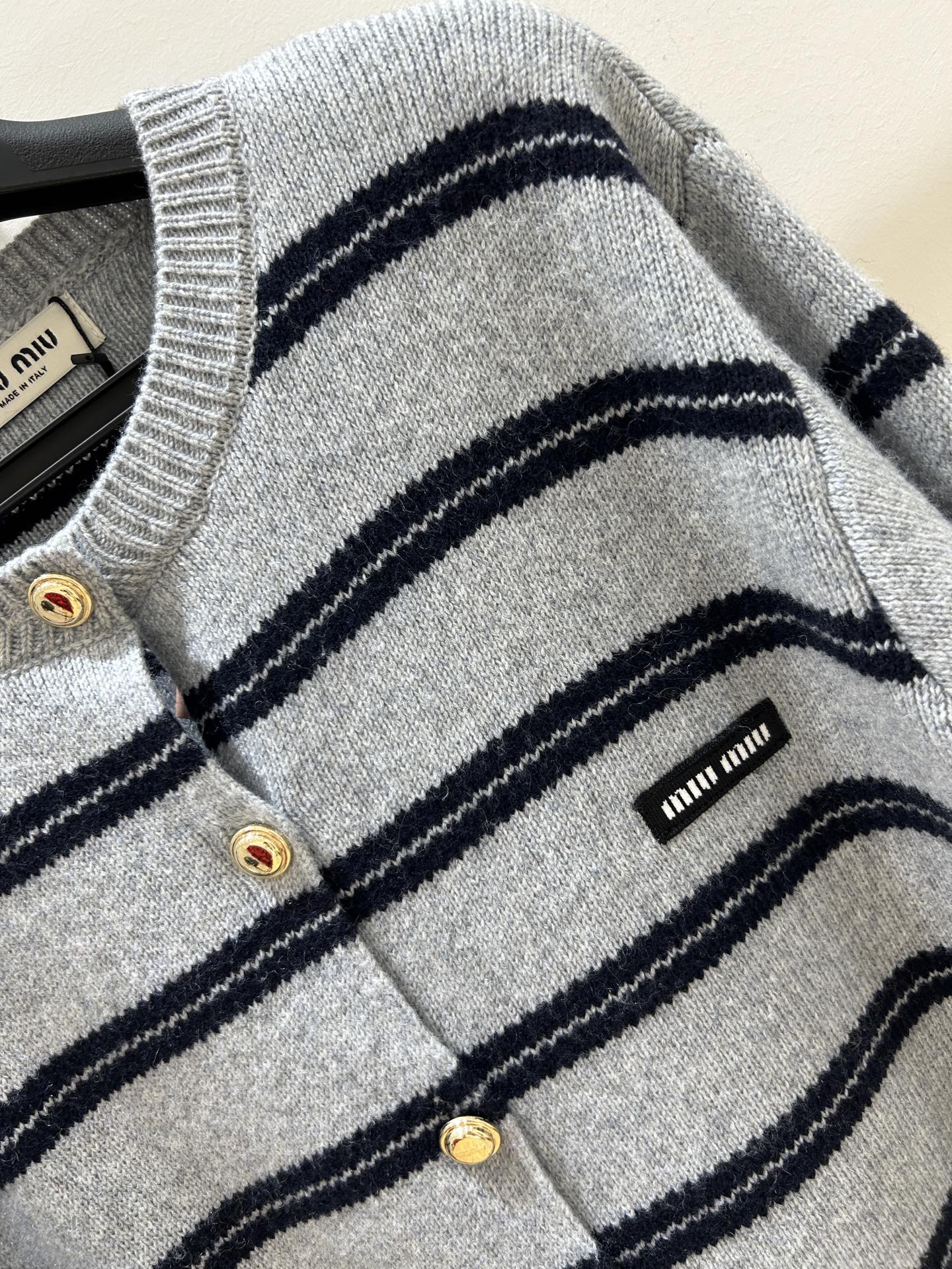 MIUMIU 26S CREWNECK KNIT CARDIGAN 1314