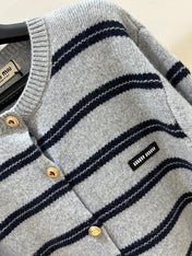 MIUMIU 26S CREWNECK KNIT CARDIGAN 1314