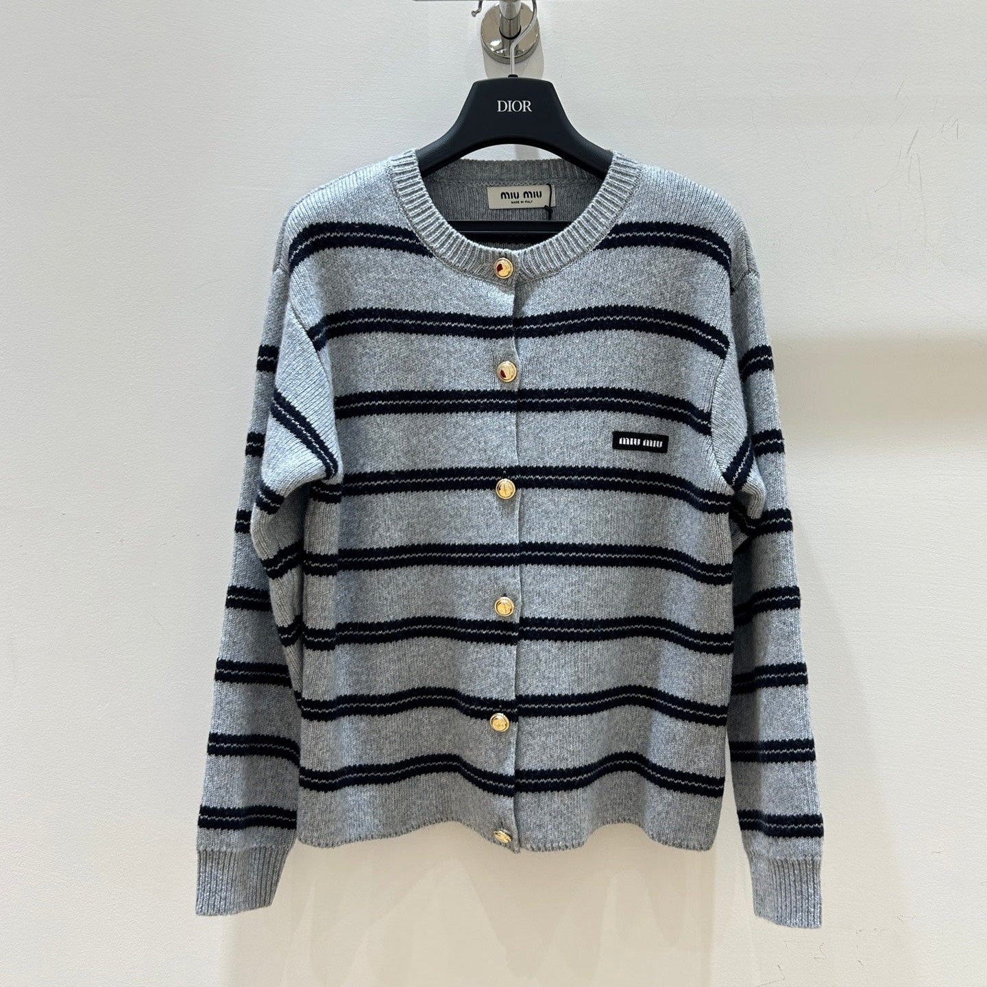 MIUMIU 26S CREWNECK KNIT CARDIGAN 1314