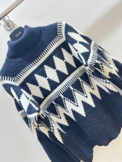 DIOR 25S PATTERNED TURTLENECK SWEATER 718