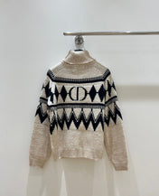 DIOR 25S PATTERNED TURTLENECK SWEATER 719