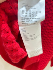 MIUMIU 26S V-NECK OPENWORK KNIT SWEATER 1429