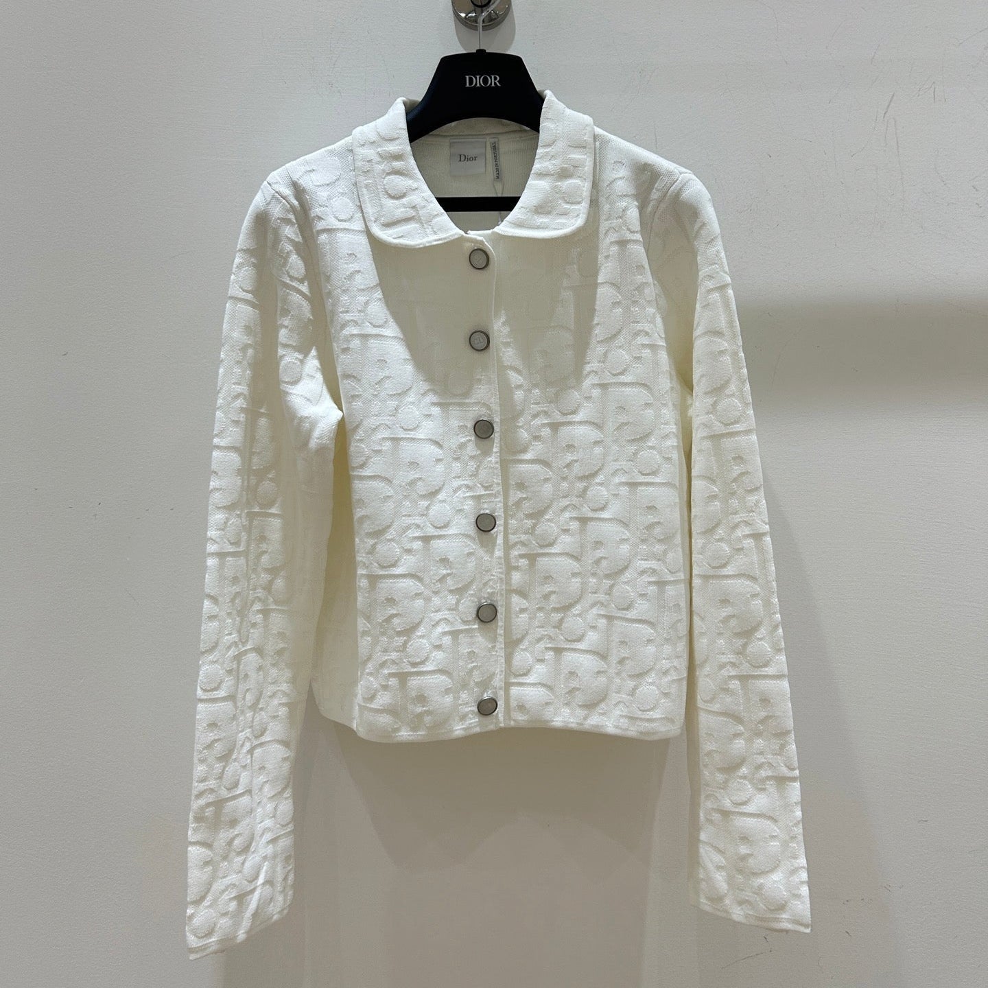 DIOR 26S OBLIQUE JACQUARD KNIT JACKET 1325