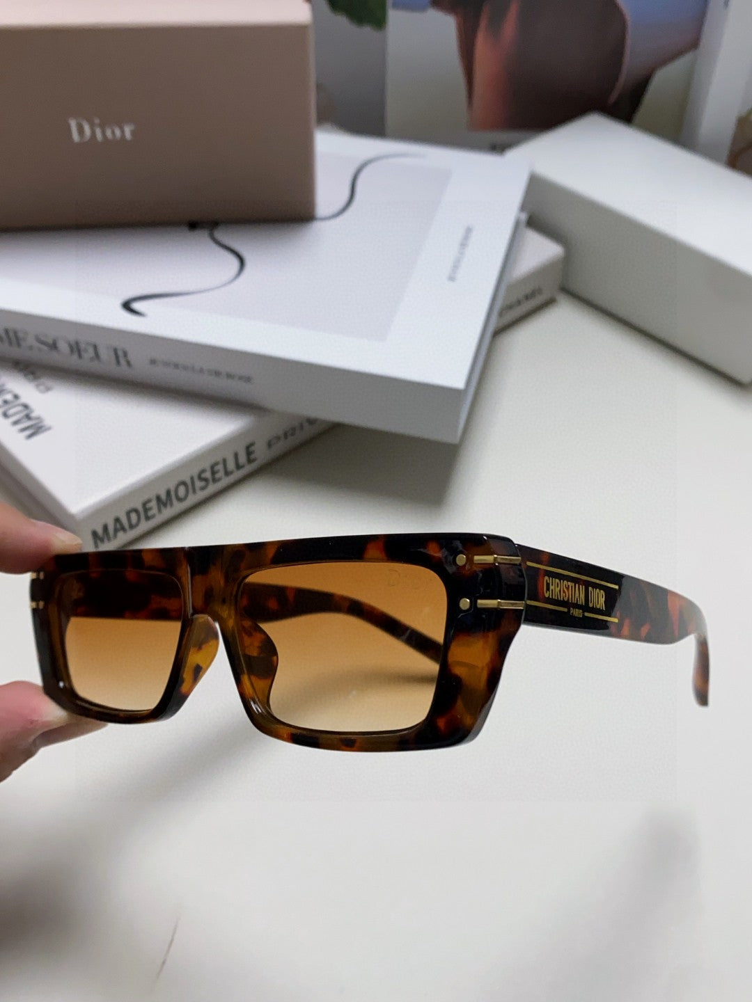 DIOR 26S RECTANGULAR FRAME IN ACETATE 417014