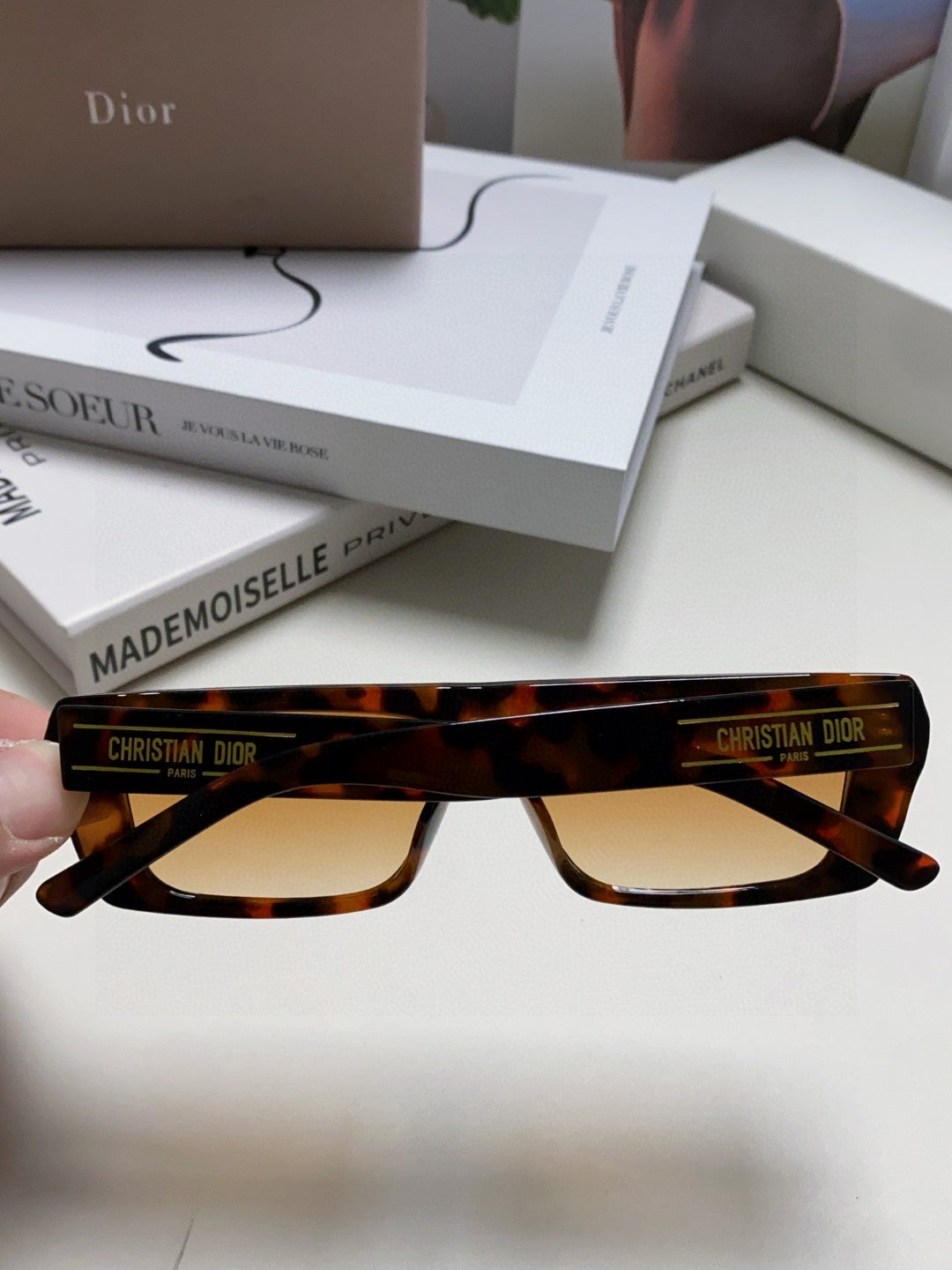 DIOR 26S RECTANGULAR FRAME IN ACETATE 417014